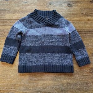 4/20$ blue striped baby sweater size 12 months